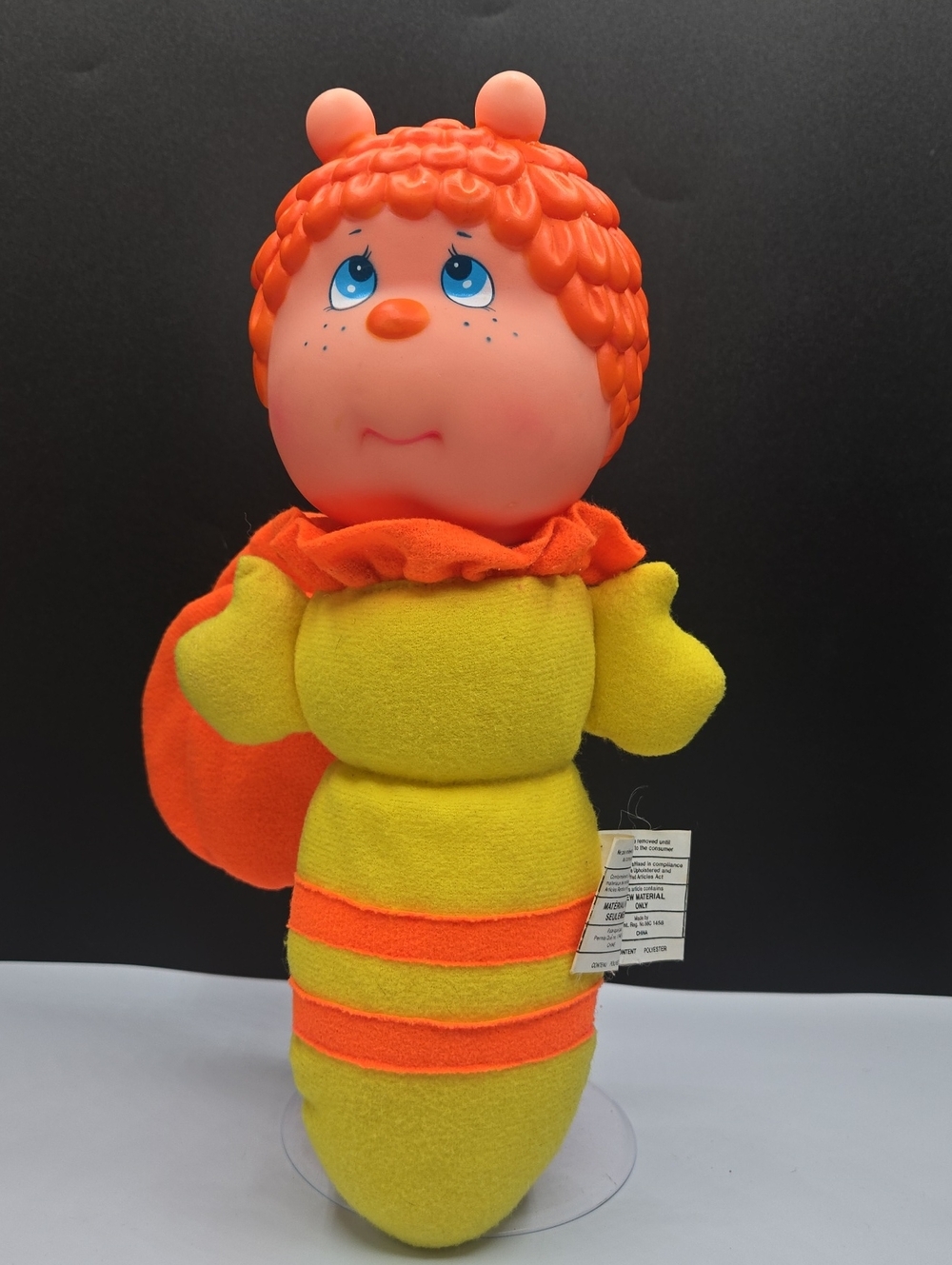 Vintage 1984 Soma Bee Hug Me Glo Kids Interactive Soft Plush